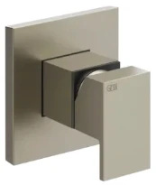GESSI Rettangolo Parties apparentes pour mitigeur mural, 1 sortie. Finox Brushed Nickel