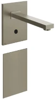 GESSI Rettangolo Partie apparente pour mitigeur lavabo ELECTRONIQUE mural Finox Brushed Nickel
