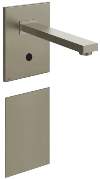 GESSI Rettangolo Partie apparente pour mitigeur lavabo ELECTRONIQUE mural Finox Brushed Nickel
