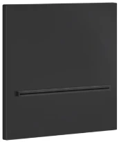 Gessi Shower316 Bec cascade mural pour douche ou baignoire à compléter par un mitigeur - commande séparée. Noir XL