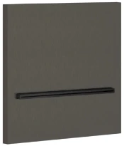 GESSI Shower316 Bec cascade mural pour douche ou bagnoire à compléter par un mitigeur à commande séparée. Black Metal Brossé PVD