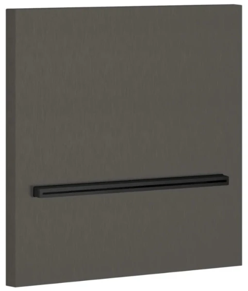 GESSI Shower316 Bec cascade mural pour douche ou bagnoire à compléter par un mitigeur à commande séparée. Black Metal Brossé PVD