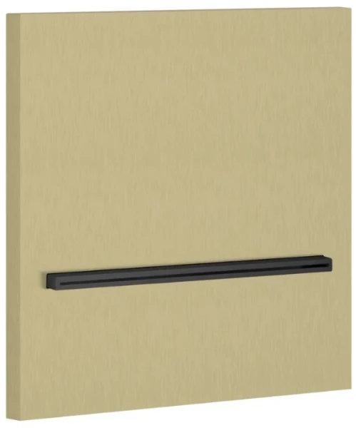 Gessi Shower316 Bec cascade mural pour douche ou baignoire à compléter par un mitigeur - commande séparée. laiton brossé PVD