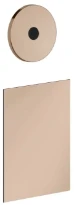 GESSI Ingranaggio Parties apparentes pour commande séparée electronique murale, avec boîte pour le contrôle de la température et du débit. Cuivre PVD