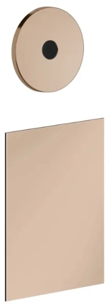GESSI Ingranaggio Parties apparentes pour commande séparée electronique murale, avec boîte pour le contrôle de la température et du débit. Cuivre PVD