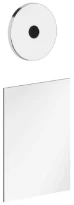 GESSI Ingranaggio Parties apparentes pour commande séparée electronique murale, avec boîte pour le contrôle de la température et du débit. chromé