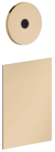 GESSI Ingranaggio Parties apparentes pour commande séparée electronique murale, avec boîte pour le contrôle de la température et du débit. Warm Bronze PVD