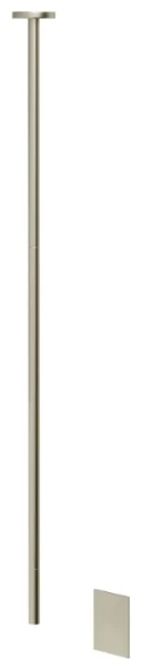 GESSI Ingranaggio Partie apparente pour Robinet éléctronique avec fixation au plafond, réglage de la température et du débit avec robinets sous-lavabo Finox Brushed Nickel