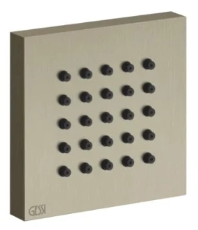 GESSI Rettangolo Shower Douchette laterale Finox Brushed Nickel