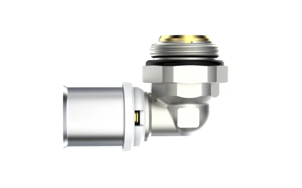RIIFO Multi coude à sertir en laiton 90° rotatif avec joint torique (union) MF 26 x G4/4 M