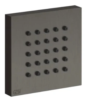 GESSI Rettangolo Shower Douchette laterale Black Metal Brossé PVD