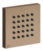 GESSI Rettangolo Shower Douchette laterale Cuivre Brossé PVD