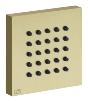 GESSI Rettangolo Shower Douchette laterale Brushed Brass PVD