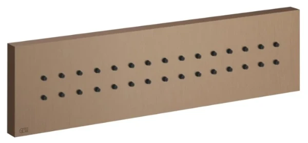 GESSI Rettangolo Shower Douchette laterale Cuivre Brossé PVD