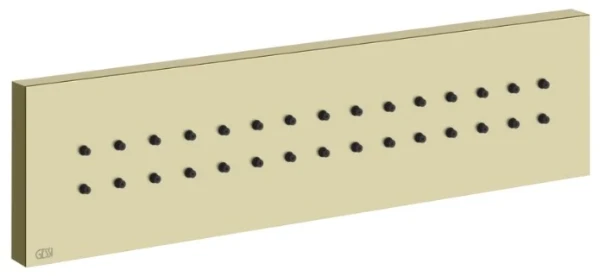 GESSI Rettangolo Shower Douchette laterale Brass PVD