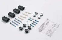 Procasa Caldo/Calore Rondo kit de montage pour radiateur - réglable - 60-85mm - gris