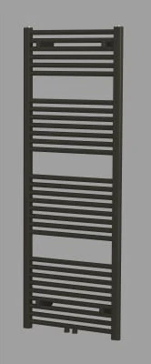 Procasa Caldo Rondo handdoekradiator - ronde buizen 1400 x 600 mm - 735 Watt (EN442 75/65/20) - 1MM8 - zwart mat