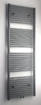 Procasa Caldo Rondo sèche-serviette à tubes ronds - 1800x500mm - 844W - raccordement en bas - gris mat