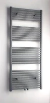 Procasa Caldo Rondo sèche-serviette à tubes ronds - 1400x500mm - 628W - raccordement en bas - gris mat