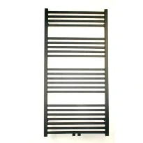 Procasa Caldo Squaro sèche-serviette à tubes carrés - 1200x600mm - 612W - raccordement en bas - gris mat