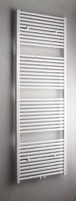 Procasa Caldo Rondo sèche-serviette à tubes ronds - 1800x500mm - 844W - raccordement en bas - RAL9016 blanc signalisation