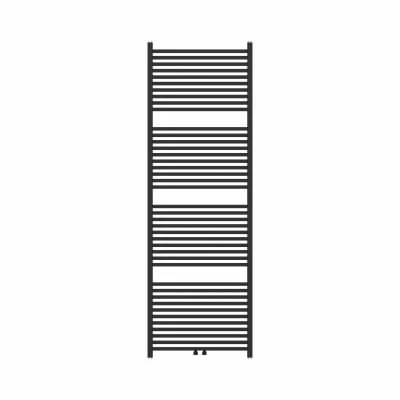 Procasa Caldo Squaro handdoekradiator - vierkante buizen 1800 x 600 mm - 1095 Watt (EN442 75/65/20) - 1MM8 - zwart mat onderaansluiting - zwart mat