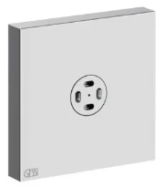 GESSI Rettangolo Shower Douchette latérale avec jet de brumisation. chromé