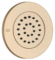 GESSI Body Jets Parties apparentes pour douchette laterale orientable Warm Bronze PVD