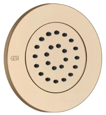 GESSI Body Jets Parties apparentes pour douchette laterale orientable Warm Bronze PVD