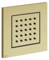 GESSI Body Jets Parties apparentes pour douchette laterale orientable Brushed Brass PVD
