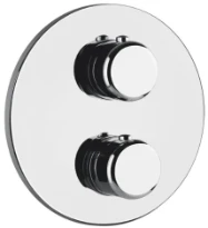 GESSI Goccia Parties apparentes pour mitigeur thermostatique douche mural 3 sorties. chromé