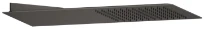 GESSI Tremillimetri Pomme de douche murale QUADRO 300. Black Metal Brossé PVD