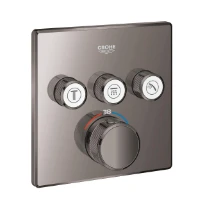 Grohe Grohtherm SmartControl façade thm carrée 3sc - Hard Graphite