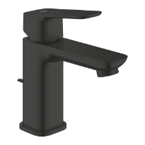 Grohe Cubeo S mitigeur de lavabo avec clic-clac - noir mat