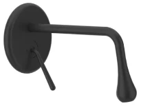 Gessi Goccia Parties apparentes pour mitigeur lavabo mural avec bec court sans vidage. Noir XL