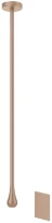 GESSI Goccia Partie apparente pour Robinet éléctronique avec fixation au plafond, longueur à la demande, réglage de la température et du débit avec robinets sous-lavabo Copper Brushed GHRC