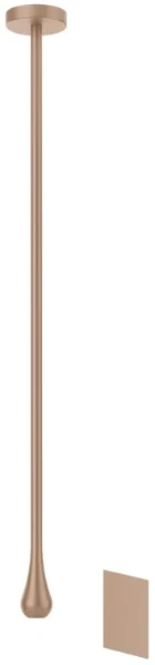 GESSI Goccia Partie apparente pour Robinet éléctronique avec fixation au plafond, longueur à la demande, réglage de la température et du débit avec robinets sous-lavabo Copper Brushed GHRC