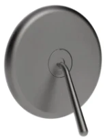 GESSI Goccia Parties apparentes pour mitigeur mural, 1 sortie. Black Metal Brushed GHRC