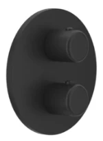 GESSI Goccia Parties apparentes pour mitigeur thermostatique douche mural 1 sortie. Noir XL