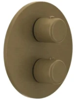 GESSI Goccia Parties apparentes pour mitigeur thermostatique douche mural 2 sorties. Antique Laiton