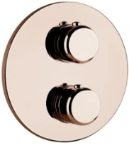 GESSI Goccia Parties apparentes pour mitigeur thermostatique douche mural 2 sorties. Copper GHRC