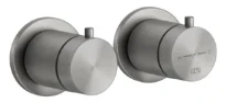 GESSI Shower316 Parties apparentes pour mitigeur thermostatique douche mural 3 sorties. Noir XL