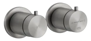 GESSI Shower316 Parties apparentes pour mitigeur thermostatique douche mural 3 sorties. Noir XL