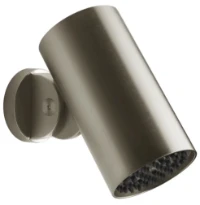 GESSI Spotwater Pomme de douche murale orientable. Fonction PLUIE Finox Brushed Nickel
