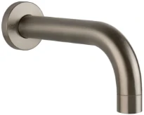 GESSI Via Tortona Bec cascade long de baignoire à compléter par un mitigeur à commande séparée. Finox Brushed Nickel