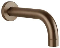 Gessi Via Tortona Bec cascade long de baignoire à compléter par un mitigeur à commande séparée. Cuivre Brossé PVD