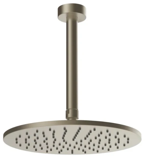 GESSI Ingranaggio Pomme de douche au plafond orientable. Finox Brushed Nickel