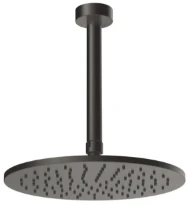 GESSI Ingranaggio Pomme de douche au plafond orientable. Black Metal Brossé PVD