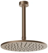 Gessi Ingranaggio douche de tête au plafond orientable. Cuivre Brossé PVD