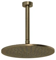 Gessi Ingranaggio douche de tête au plafond orientable. Antique Laiton